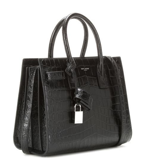 Saint Laurent Nano Sac de Jour Leather Tote 